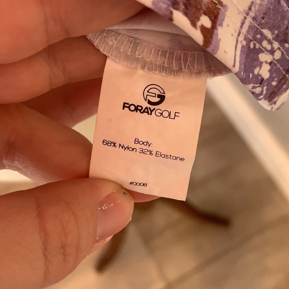[FORAY GOLF] Purple/White Polo - Size Small - Picture 5 of 7